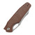 Tenable Tuckamore Micarta Brown (B1052A2) closed