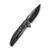 WE Knife Co Limited Edition Tracks Titanium Polished Grey (WE23059-1) open back