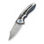 WE Knife Co Varg Titanium Blue Aluminum Foil Carbon Fiber Inlay (WE25074-4)