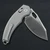 Kunwy X-Padre Titanium Orange Peel Grey (X706T-2) half open back