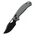 Kunwu Django Titanium Diamond Texture DLC Blade (X707T-3) open