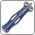 Spyderco BaliYo Wing Pen Dark Blue & Grey - Closed