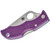 Spyderco Ladybug 3 Purple FRN closed scales