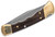 Buck 110 Folding Hunter Finger Grooved - closed reverse