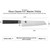 Shun Classic 6.5" Master Utility Knife (DM0782) dimensions