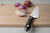 Shun Narukami Chef's Knife 8" (VSC0706) lying next to sliced tang