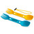 UCO Gear Utility Spork 2 Pack With Tether Gold/Sky (F-SP-UT-2PKBULK-GOLD-SKY)