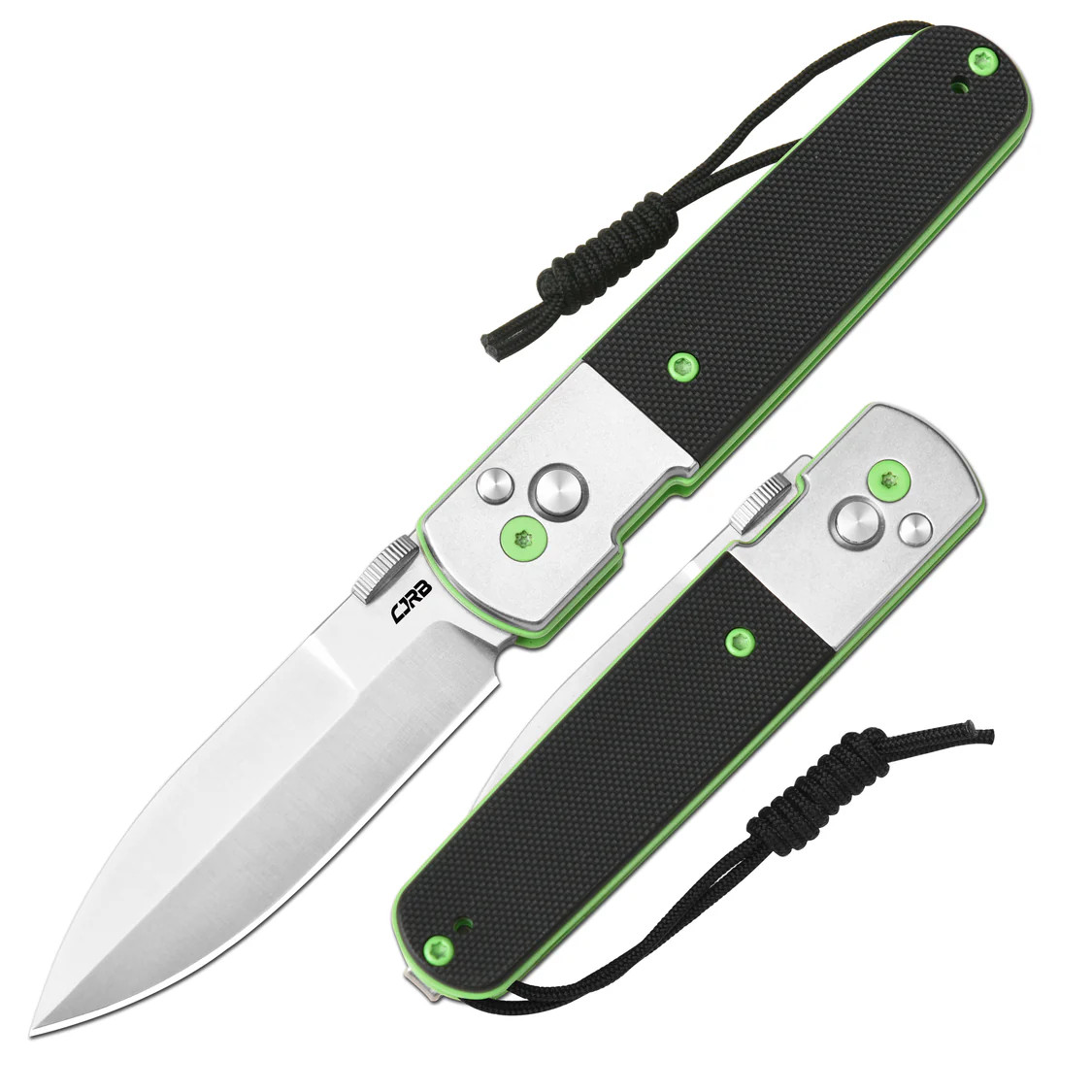 CJRB Locust Stonewash Steel Black G10 Inlay (J1951-SBK)