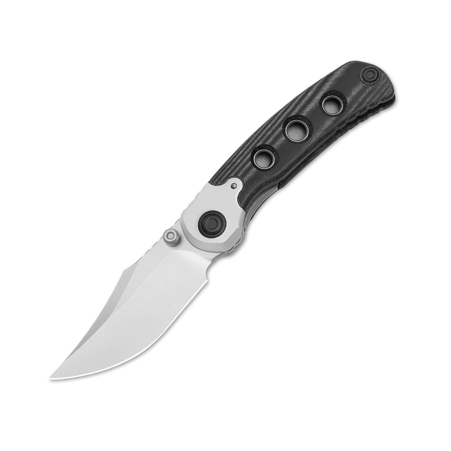 Kizer Pioneer Aluminum/Micarta Black with Holes (ZX-FK03A3)