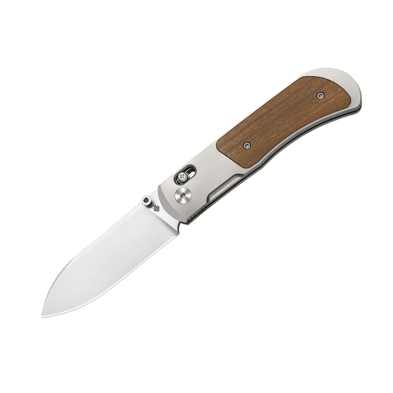 Kizer Tycho Titanium Mkuruti Wood - Ki4761A1 | House of Knives Canada