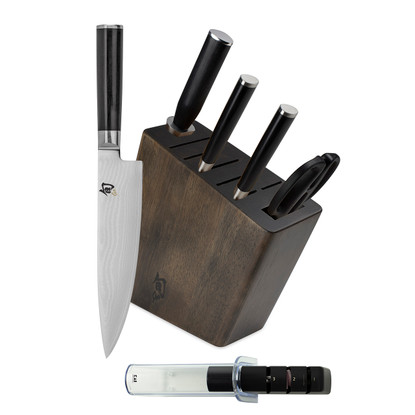 Shun Classic 7Pc Block Set with Sharpener - HOK Exclusive (DMS0720)