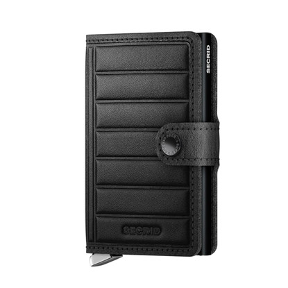 Secrid Miniwallet Emboss Lines Black - MEl-Black | House of Knives Canada