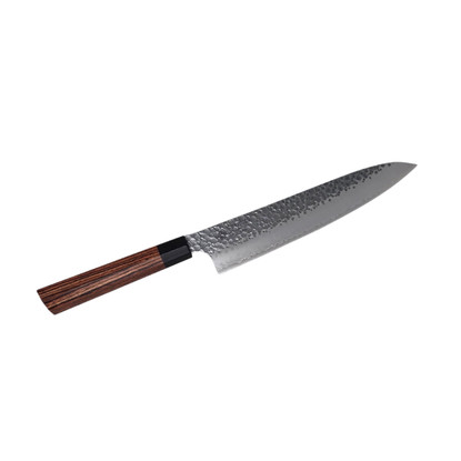 Seki Kanetsugu Heptagon-Wood Chef's Knife 8