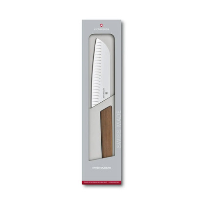 Victorinox Swiss Modern Wood Santoku Knife 7