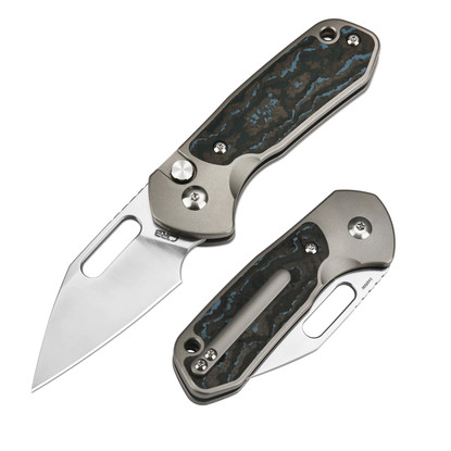 CJRB Limited Edition Mini Pyrite Titanium & Arctic Storm FatCarbon (J1933T2-FCG)