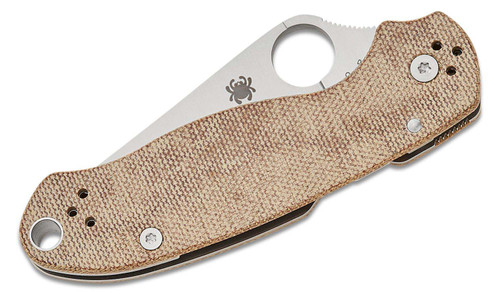 Spyderco Para 3 Micarta Brown PlainEdge (C223MPCW)