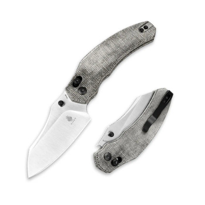 Kizer Bulldog 154CM Micarta Grey (V3672C2)
