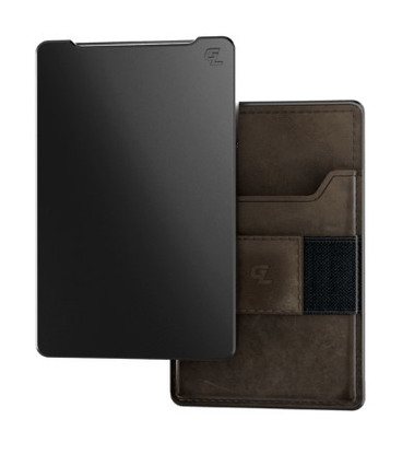 Groove Life Wallet Gun Metal Brown Leather (WLT2-202)