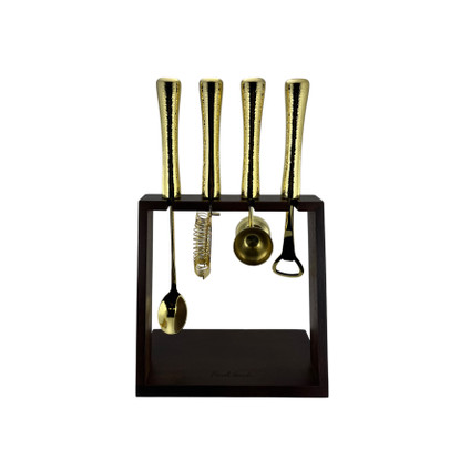 Final Touch Bar Tool Set with Stand 5pc Brass (FTA 2354-18)