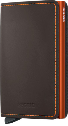 Secrid Slimwallet Matte Truffle & Orange (SM-Truffle & Orange)
