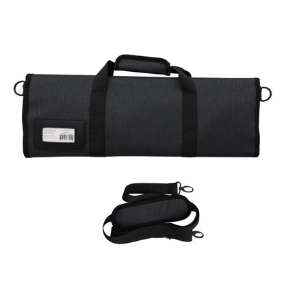 Kussi Knife Roll Grey/Black Large 20-Slot (KUSKR-20)