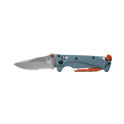 Benchmade Mini Adira Dept Blue Grivory Serrated (18065S)