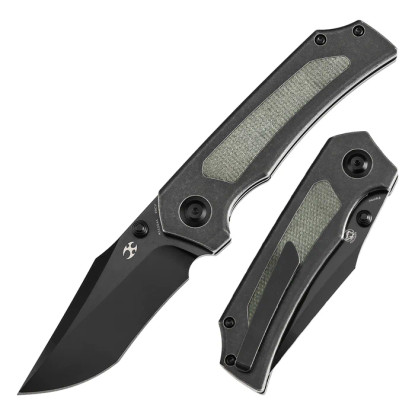 ☆新品未使用☆ KISMET 'const' cmpact ブラック Kansept Fermi Blackwash CPM Micarta Green (K1122A1)