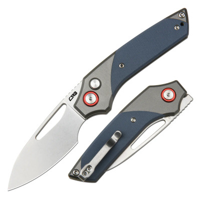 CJRB Version Aluminum/G10 Grey/Blue (J1949-GY)