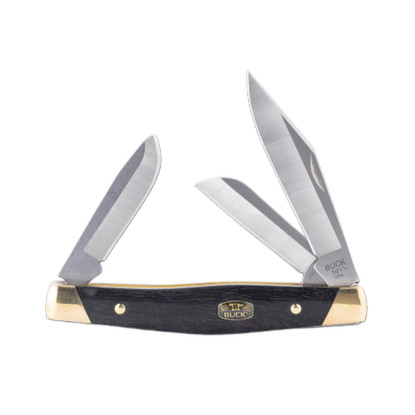 Buck Stockman Ebony/Brass (0301BRS-B/14110)