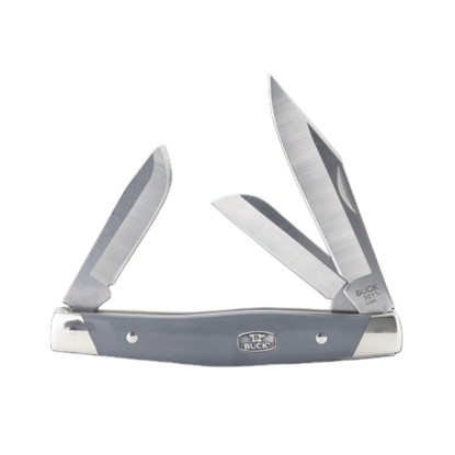 Buck Stockman Grey/Nickel Silver (0301GYS2-B/14106)