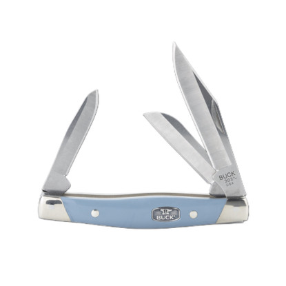 Buck Cadet Blue/Nickel Silver (0303BLS-B/14118)