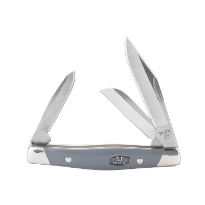 Buck Cadet Grey/Nickel Silver (0303GYS2-B/14116)
