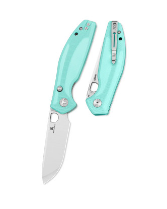 Bestech Angry Owl Satin D2 G10 Aqua (BMK12B-1)