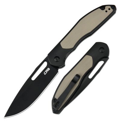 CJRB Droma Aluminum/G10 Desert (J1963-BDE)