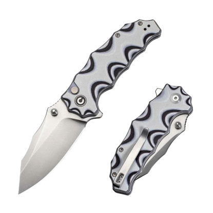 CIVIVI Natterjack Milled G10 Black/White (C24028-3)