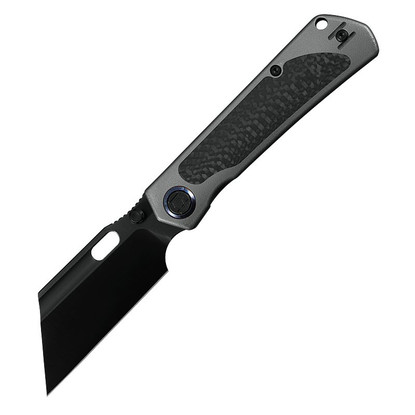 Kunwu Cochise TC4 Titanium & Carbon Fiber Inlay Orange Peel Grey (K711T-CF-3)