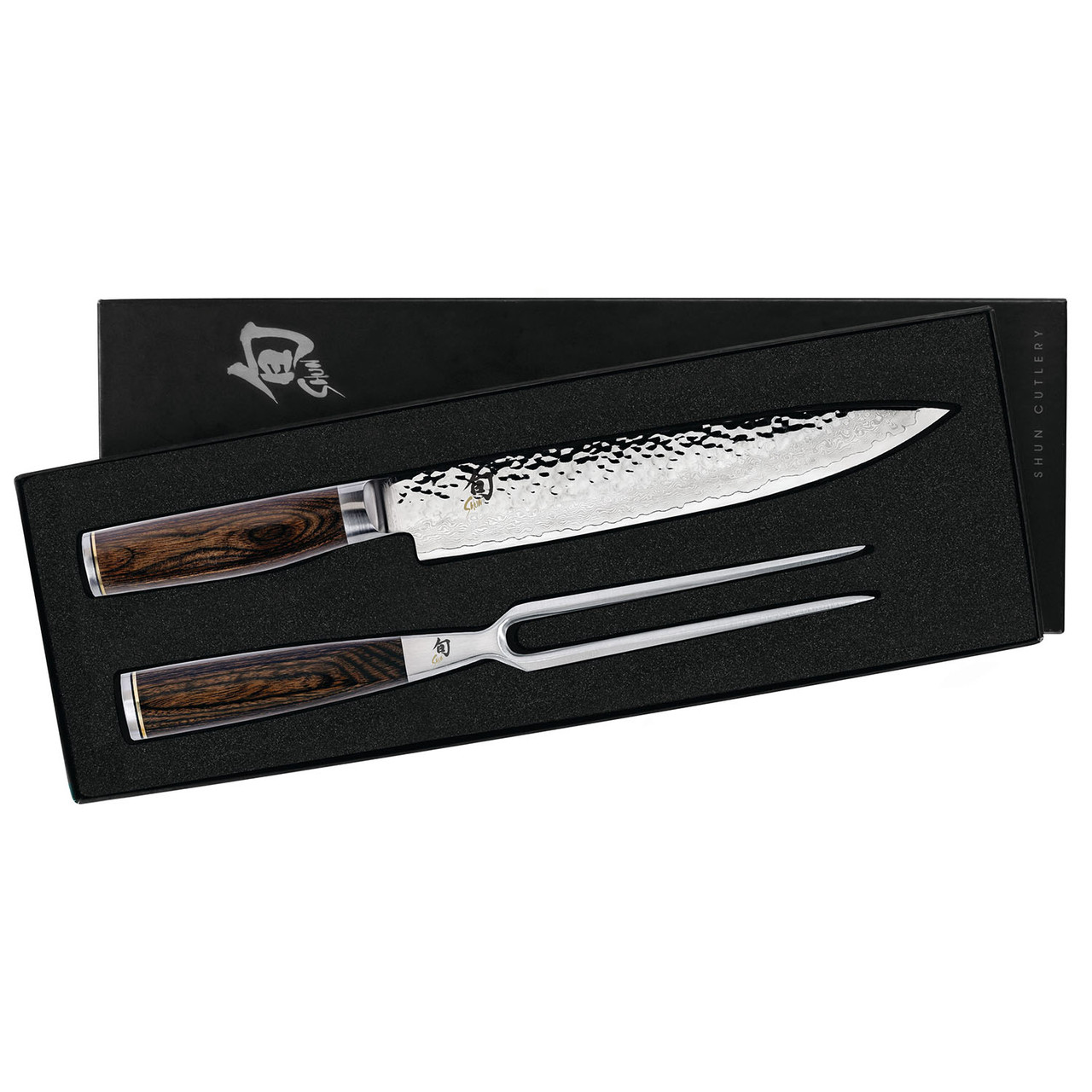 Shun Premier 2 Pc Carving Set Stainless Steel, Contoured Handle