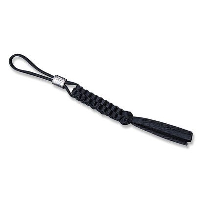 WE Paracord Lanyard With Titanium Bead Black (A-01E)