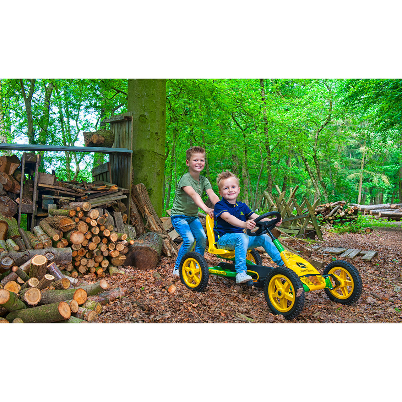 Berg Buddy John Deere Yellow and Green Pedal Go Kart (3 - 8 yrs) -  Eurocycles Online