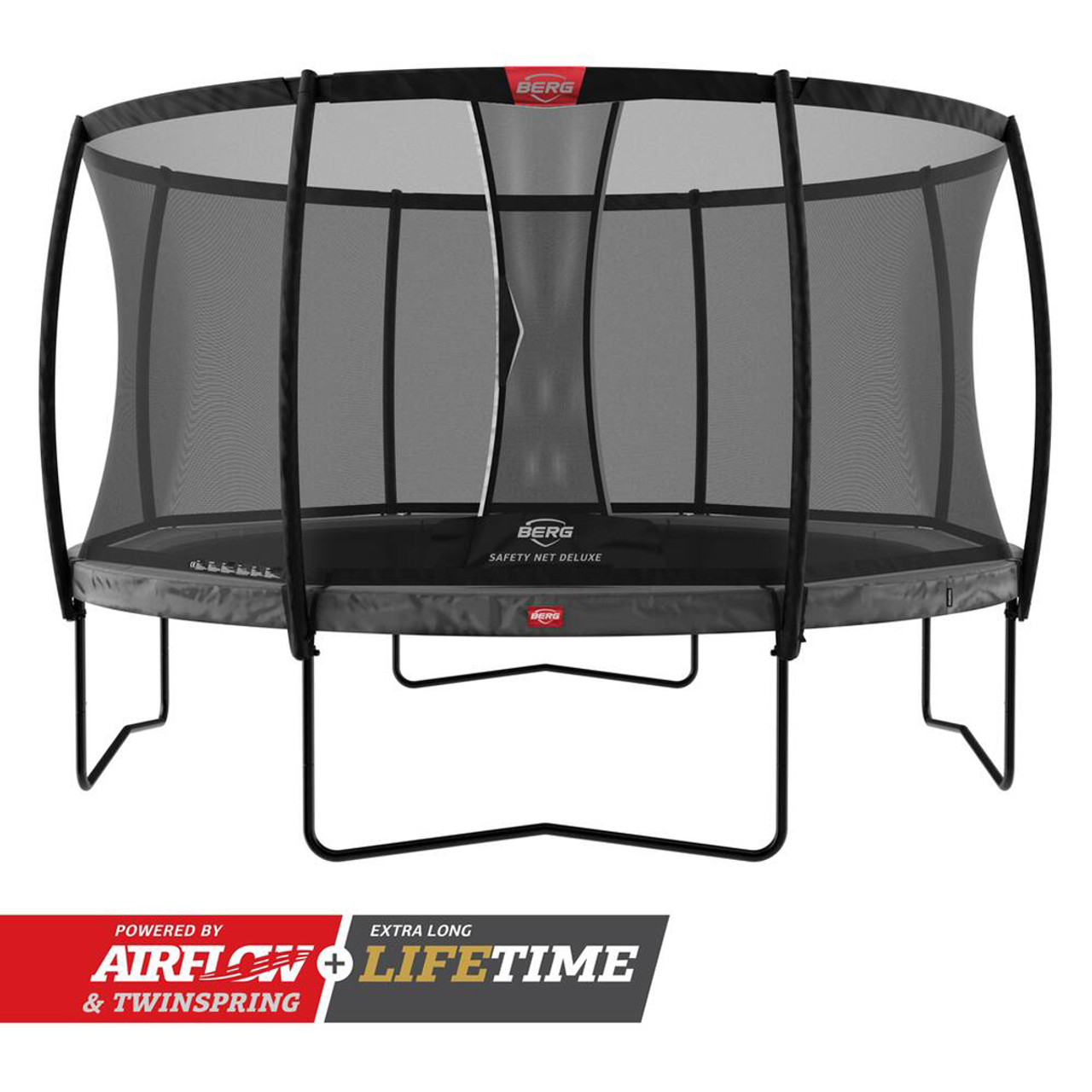 Penetratie Menselijk ras weduwnaar BERG Champion Regular 430 Trampoline + Safety Net Deluxe -Eurocycles.com