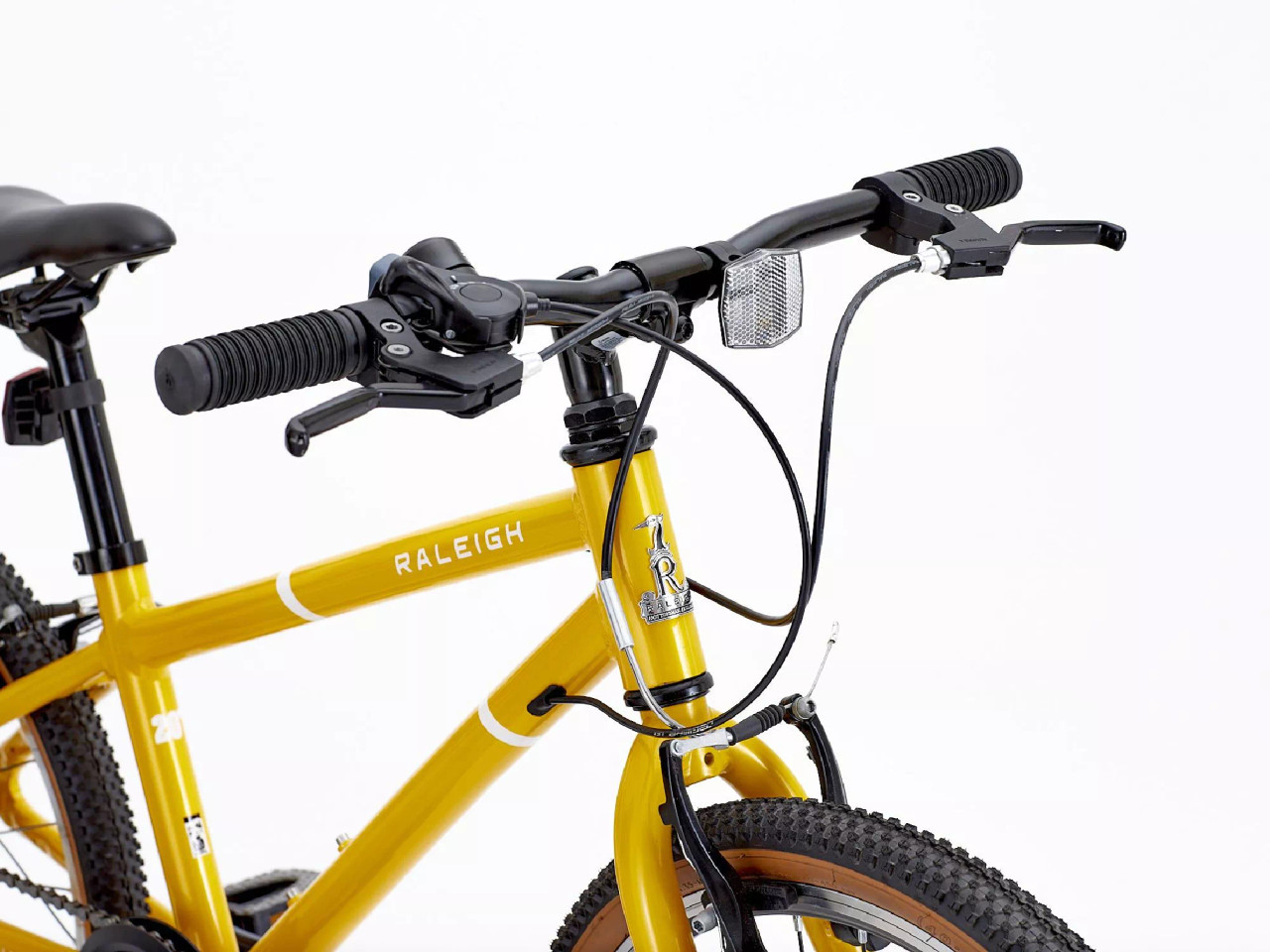 Yellow hot sale raleigh bike