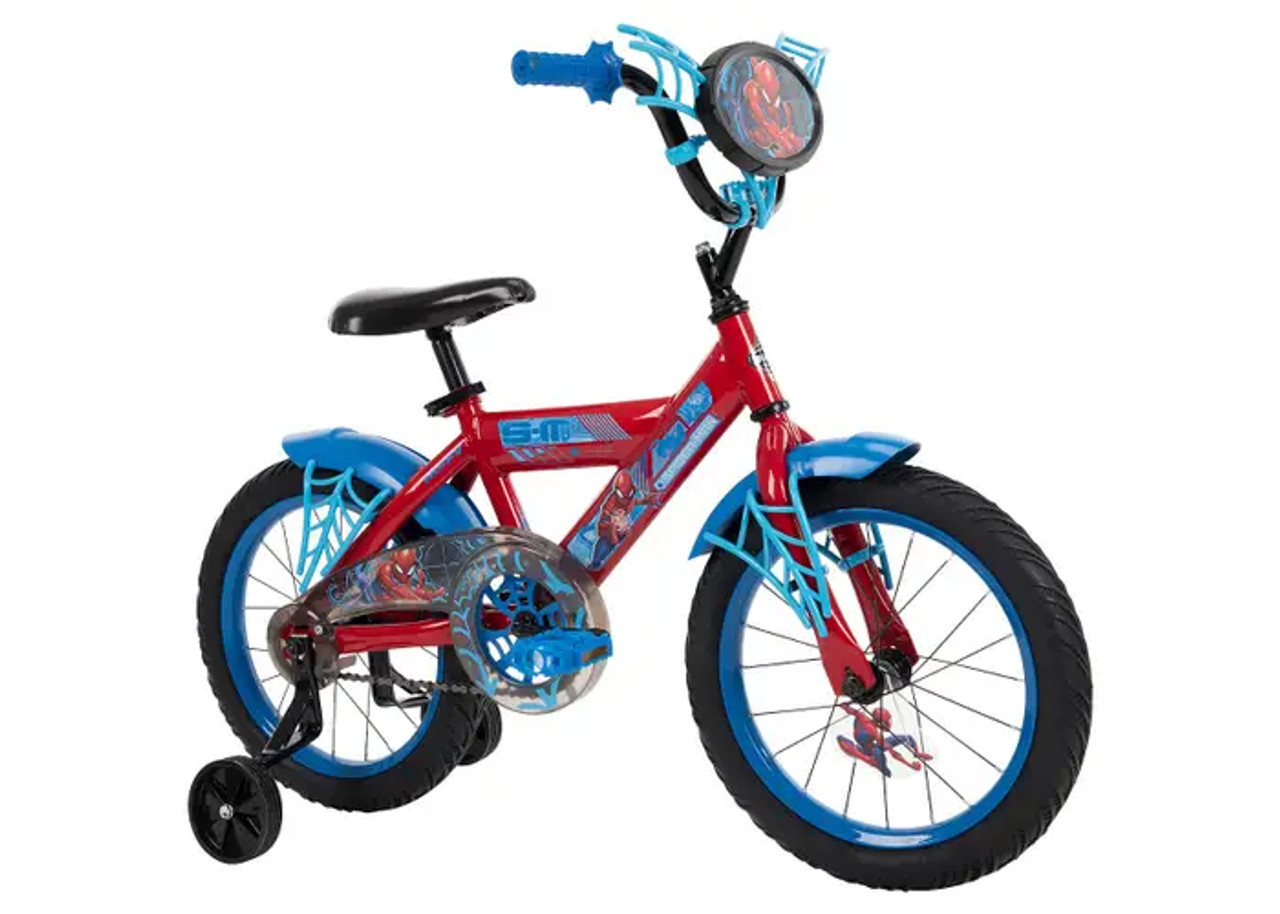 Spiderman training discount wheels bike