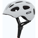 Abus Youn-I helmet in white with abus logo details