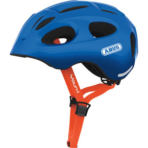 Abus Youn-I helmet in blue with abus logo details