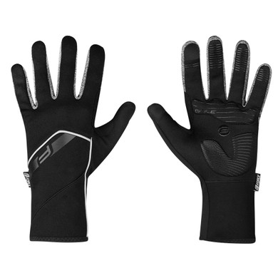 Raleigh Full Finger Foam Cyling/Bike Gloves w/Silicone Fingertip, Black