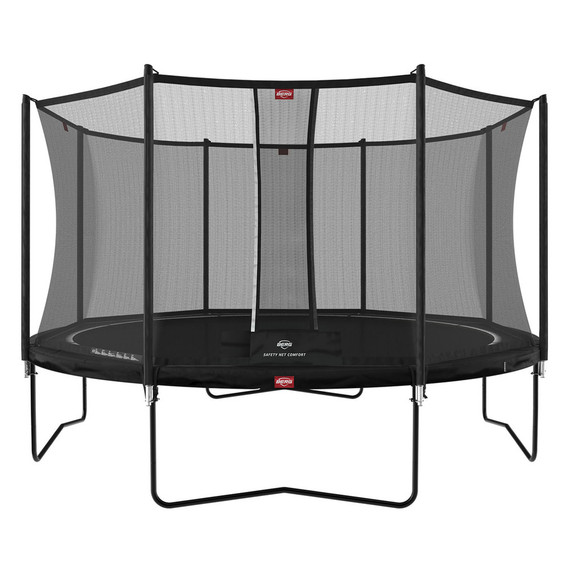 Berg Favorit Regular 430cm + Safety Net Comfort Trampoline (14ft) - Black