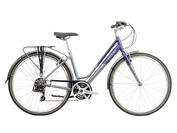 Pioneer Tour Ladies Hybrid Bike - Blue/Silver 