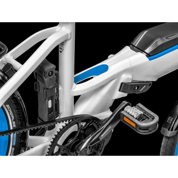 Bergamont Paul-E EQ Expert One Size Electric Bike (2021) fitted with Abus bike lock