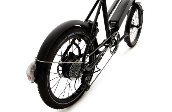 Ridgeback Errand Black Electric Bike back wheel