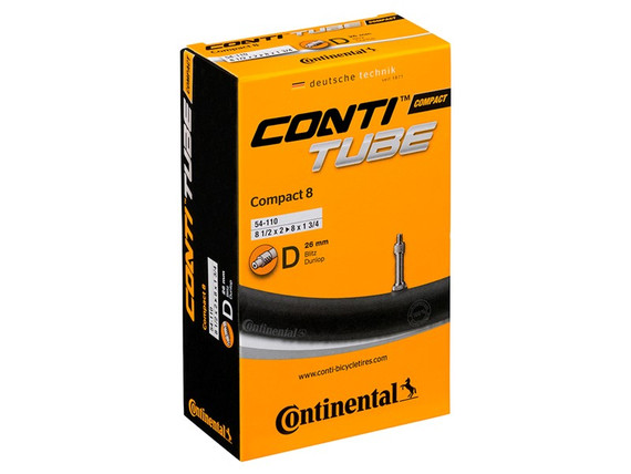 Continental Compact Inner Tube for 20" wheel - Dunlop valve - Eurocycles Ireland